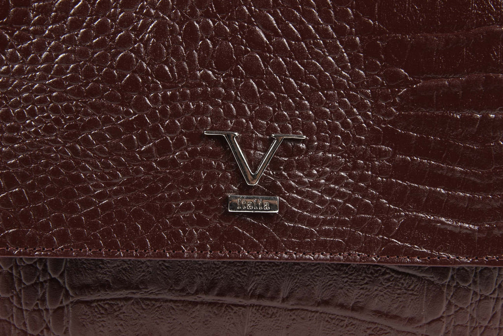 Bolso de mano para mujer V 1969 Italia ARC01 MOIRA COCCO BORDEAUX