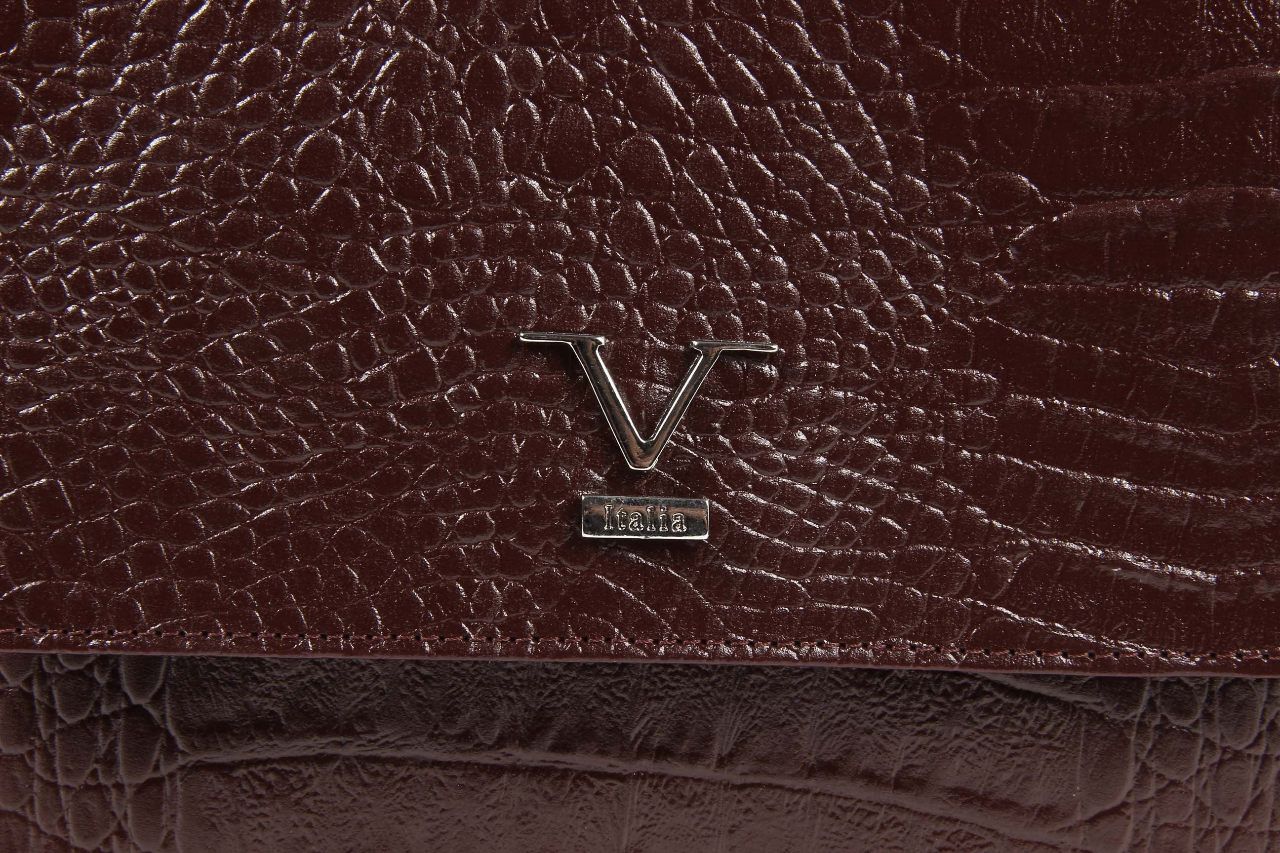 Bolso de mano para mujer V 1969 Italia ARC01 MOIRA COCCO BORDEAUX