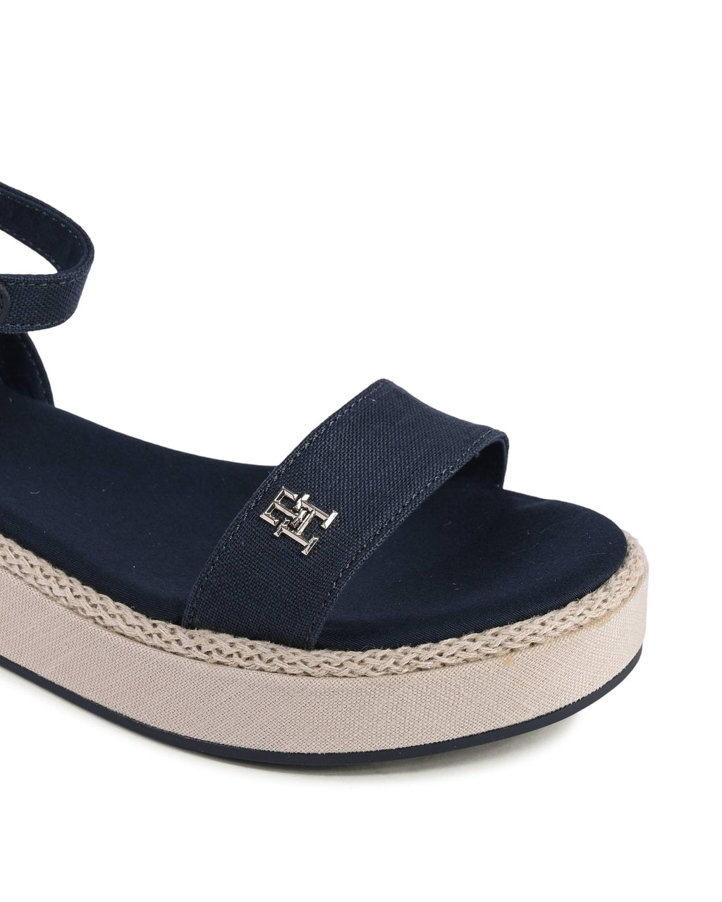 Tommy Hilfiger - Sandalias de cuña para mujer, color azul, FW0FW07748DW6
