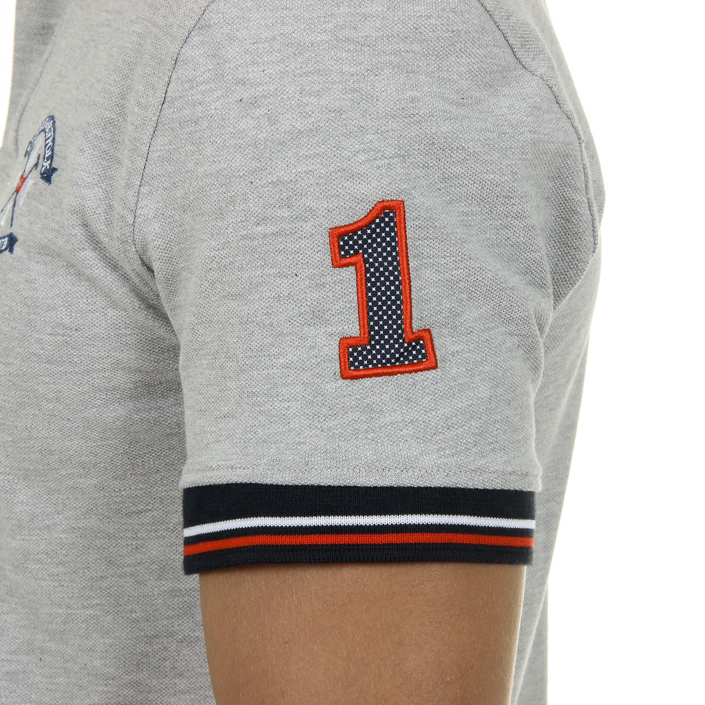 Polo Ufford & Suffolk Polo Club para hombre, manga corta, gris, NOTTE