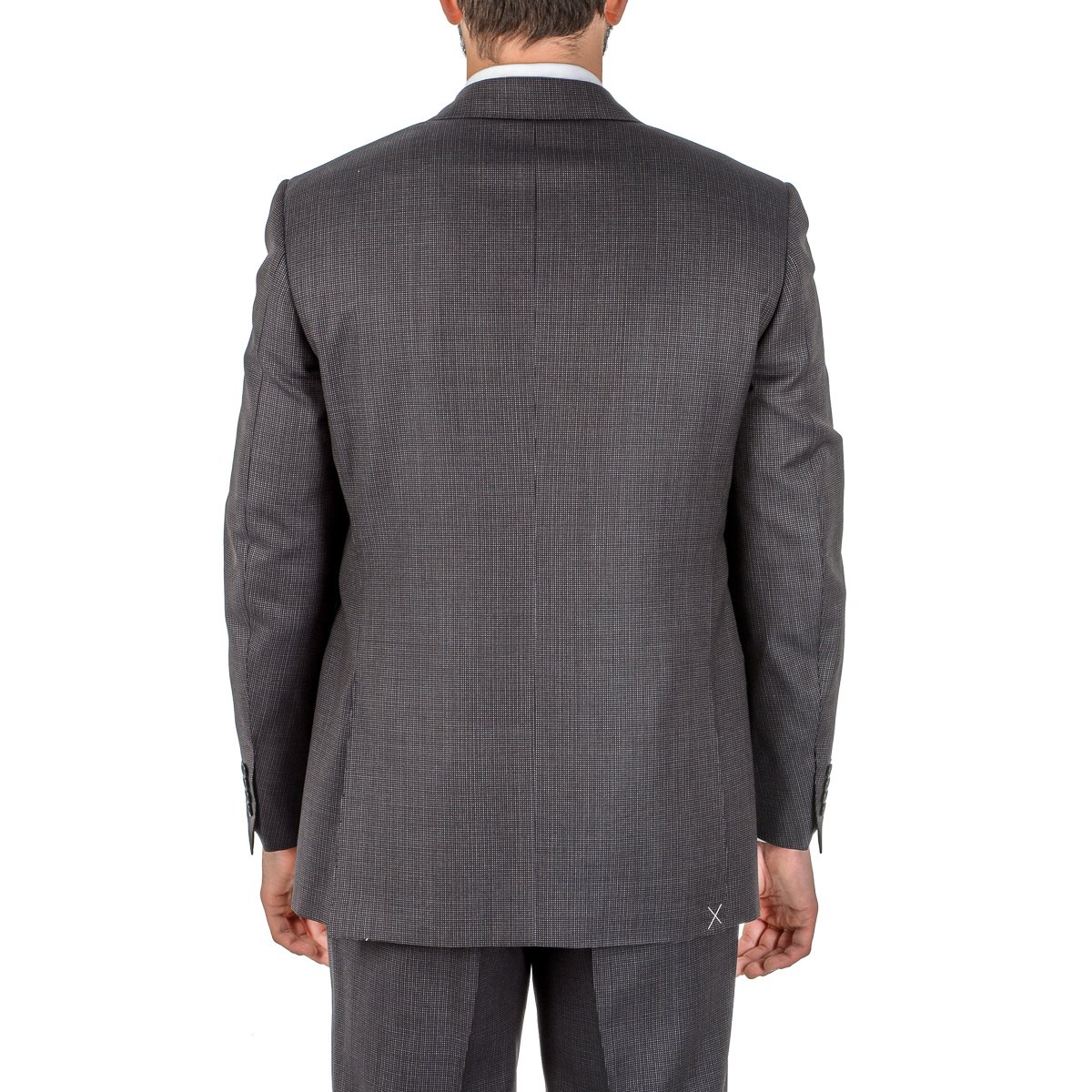 Canali Mens Suit Long Sleeves Dark Grey