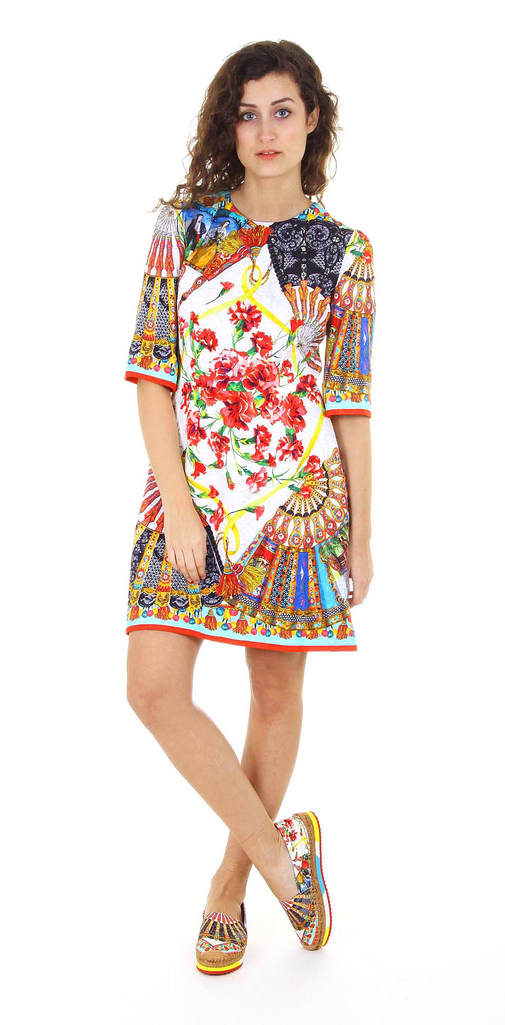 Dolce & Gabbana Carretto Siciliano vestido de mujer F6OS8T FPMQL X0800