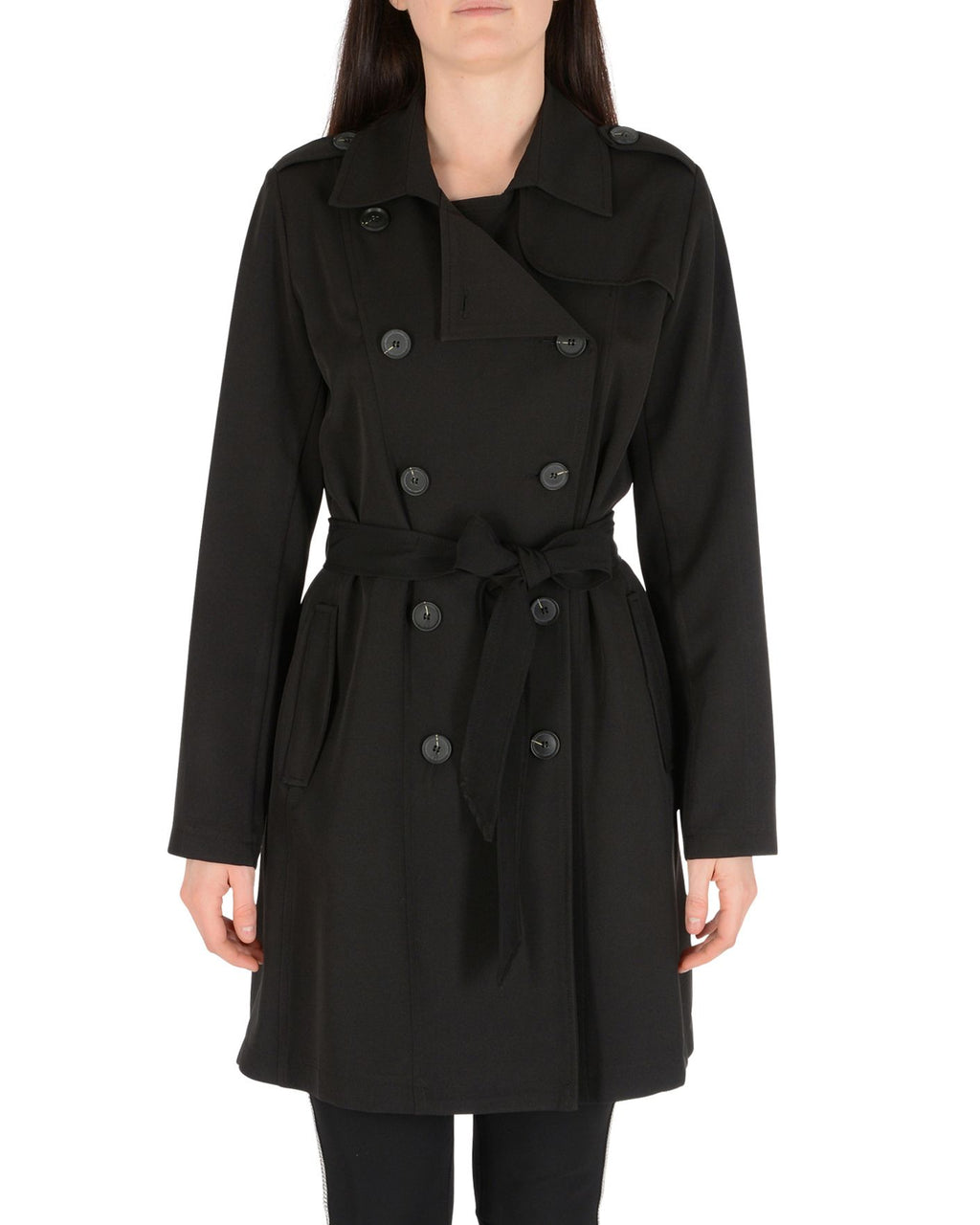 19V69 Italia Woman Trench Black TRENCH QUEEN NERO