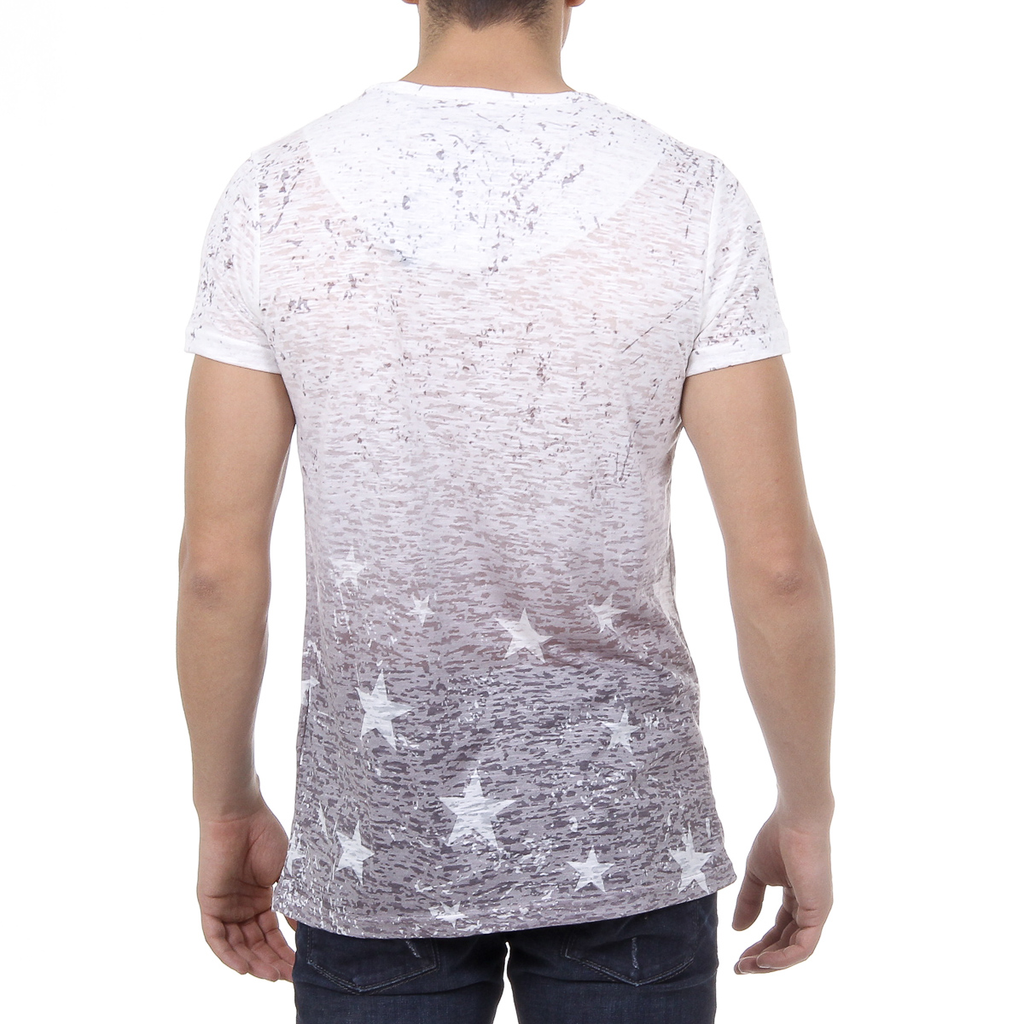 V 1969 Italia Mens T-shirt Short Sleeves Round Neck Multicolor DAVID