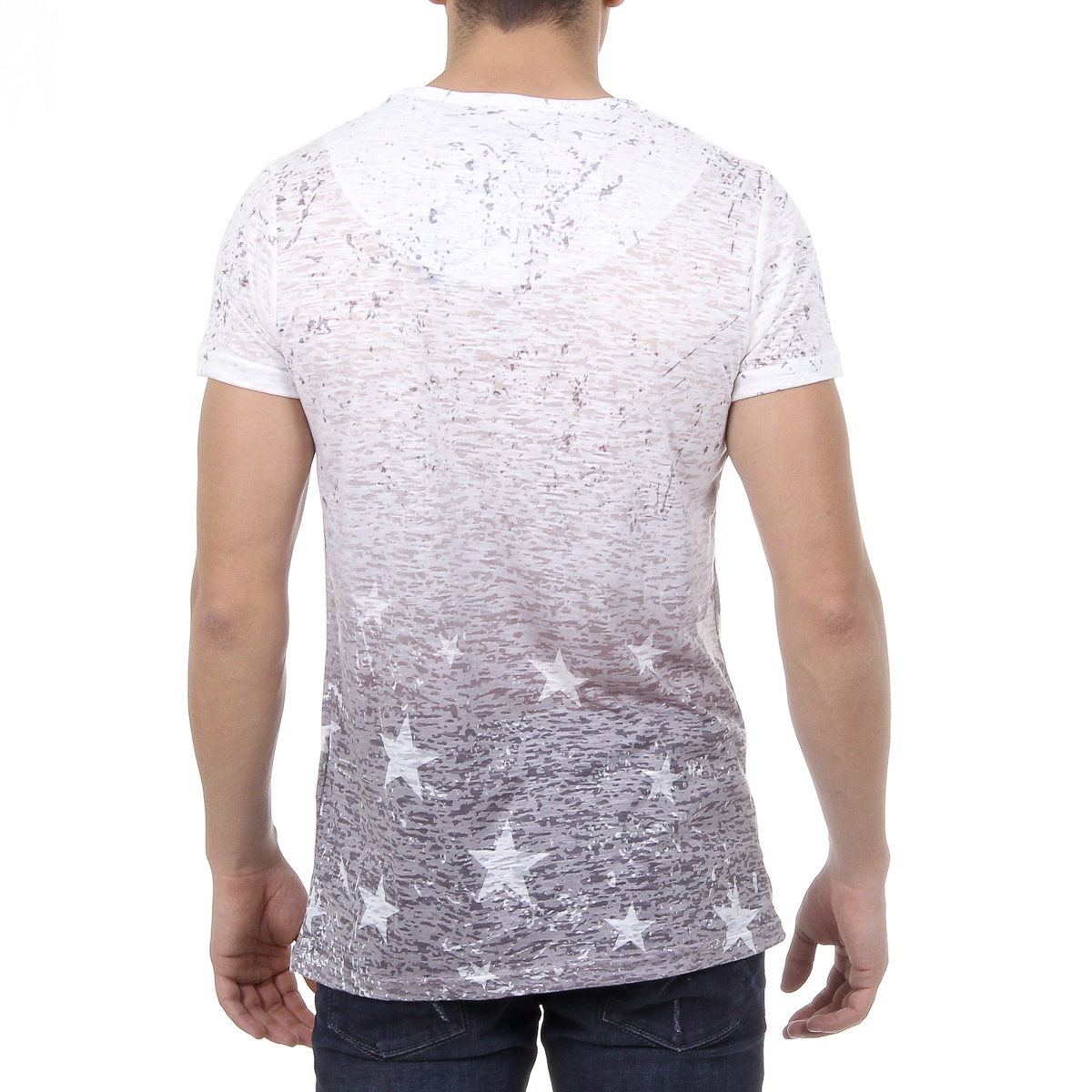 V 1969 Italia Mens T-shirt Short Sleeves Round Neck Multicolor DAVID