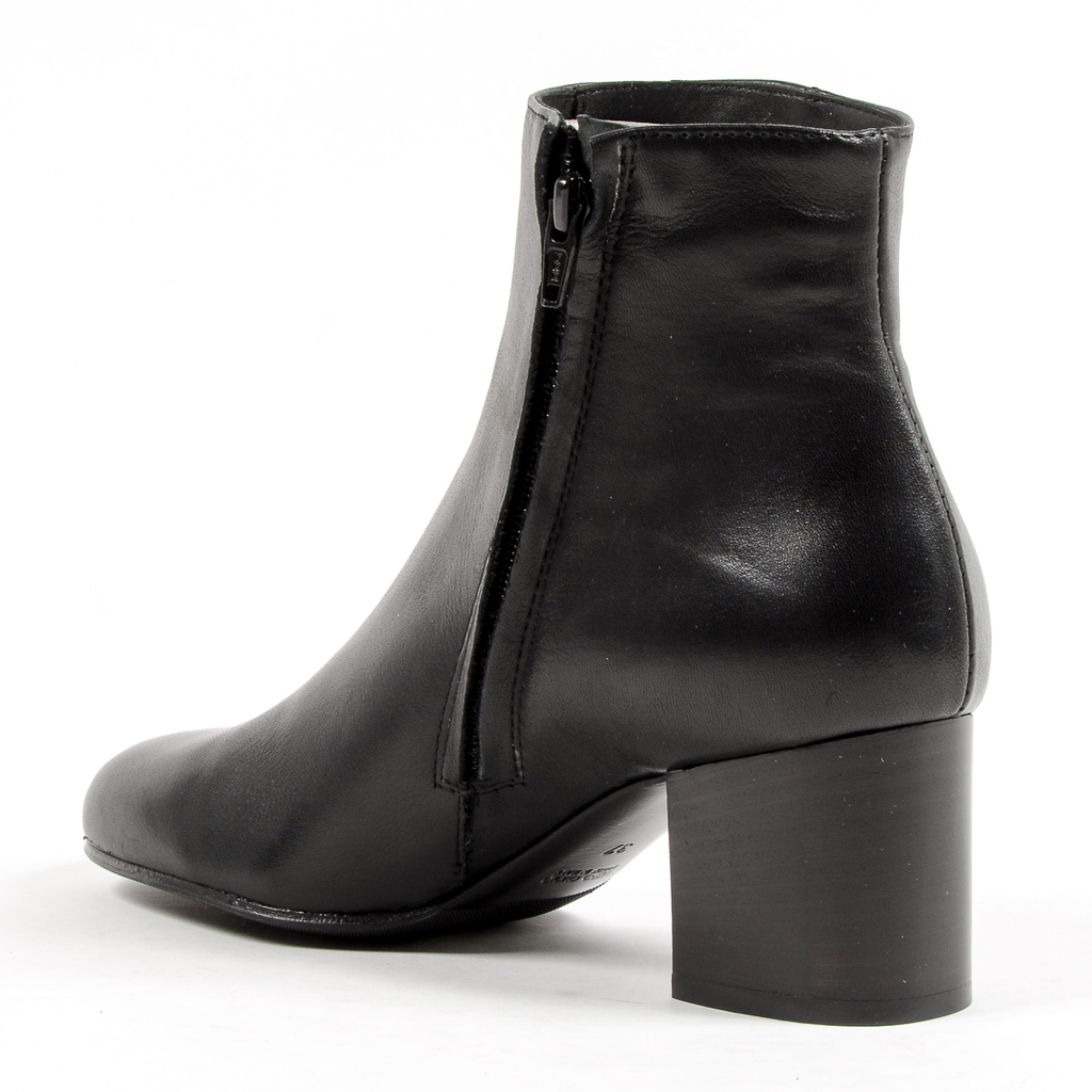 Andrew Charles Womens Heeled Ankle Boot Black COOPER