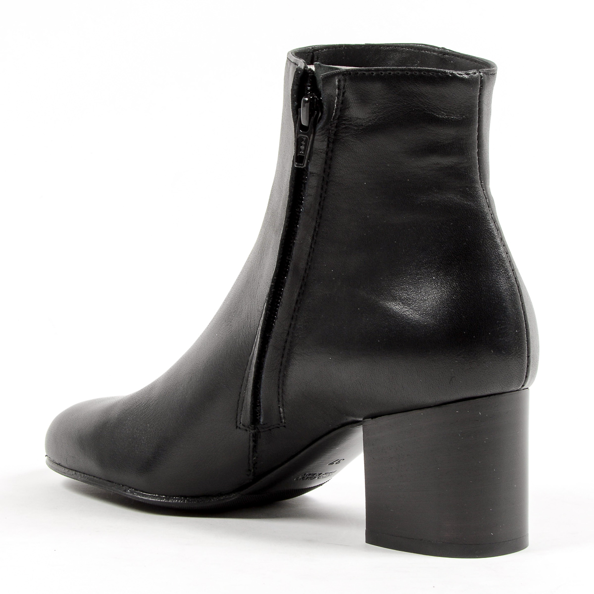 Andrew Charles Womens Heeled Ankle Boot Black COOPER