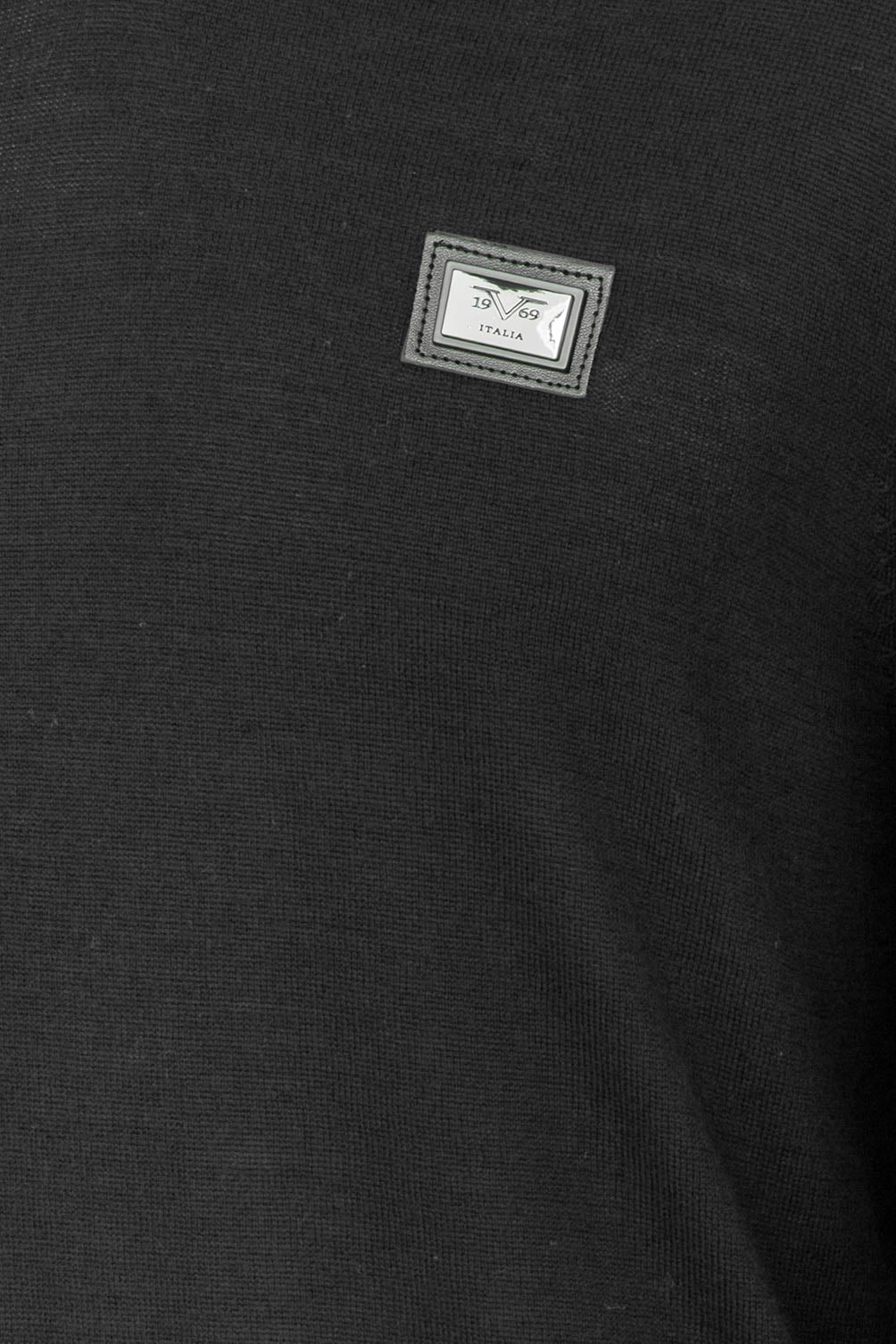 Suéter italiano para hombre 19V69, color negro, THIES BLACK
