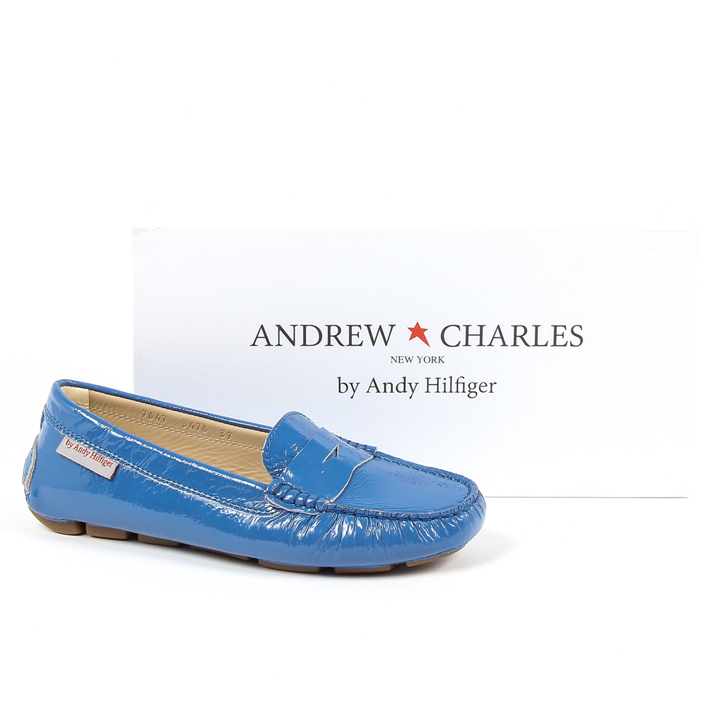 Mocasines Andrew Charles para mujer, color azul MAX