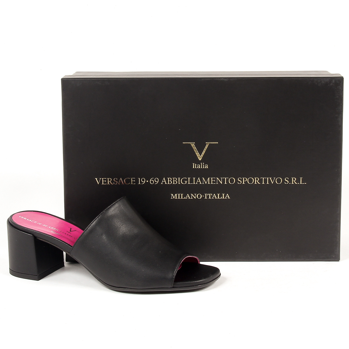 Sandalia V 1969 Italia para mujer negra FLORENCIA