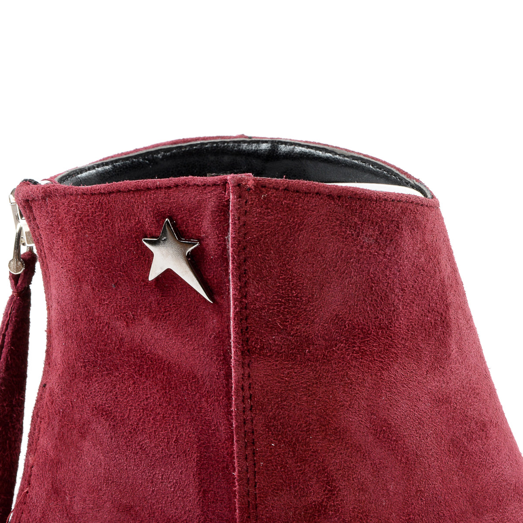 Andrew Charles Womens Heeled Ankle Boot Bordeaux LINDA