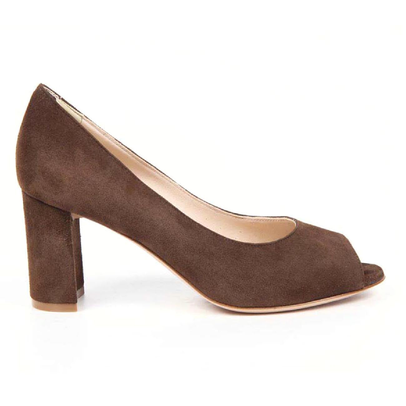 V 1969 Italia Zapatos de tacón para mujer con punta abierta 5618 VAL75 PE CAM15ISTR CAMOSCIO ISTRICE