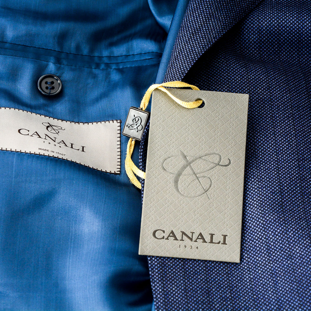 Canali Mens Suit Long Sleeves Blue