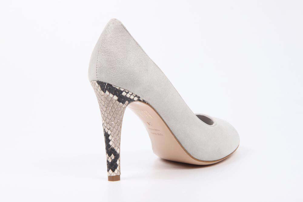 V 1969 Italia Zapatos de salón con punta abierta para mujer 5606-VAL95 PE CA15ICE CAMOSCIO ICE