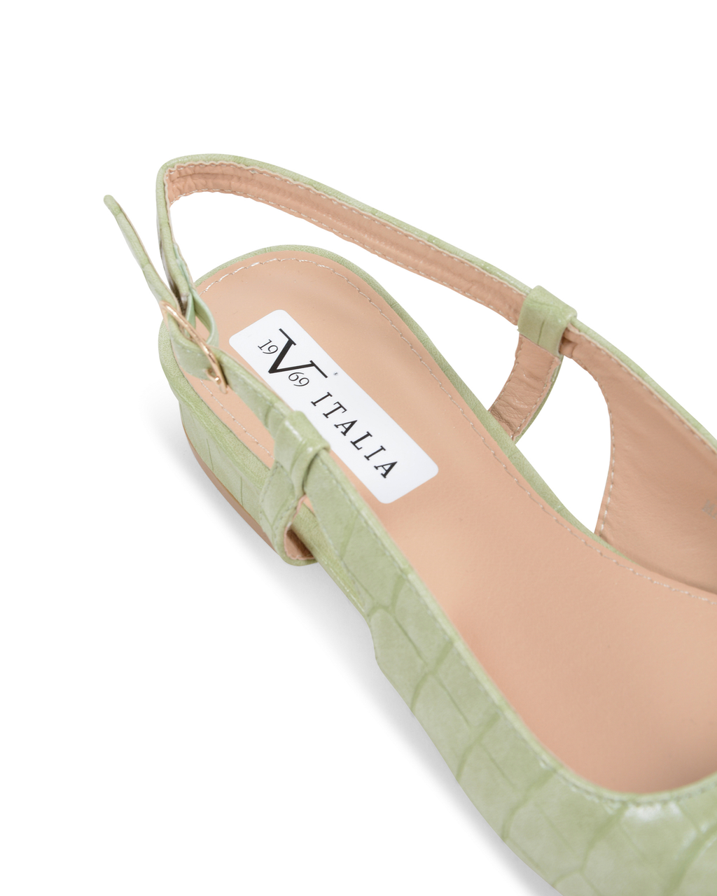 19V69 Italia Bailarina de tiras para mujer verde V81831 VERDE