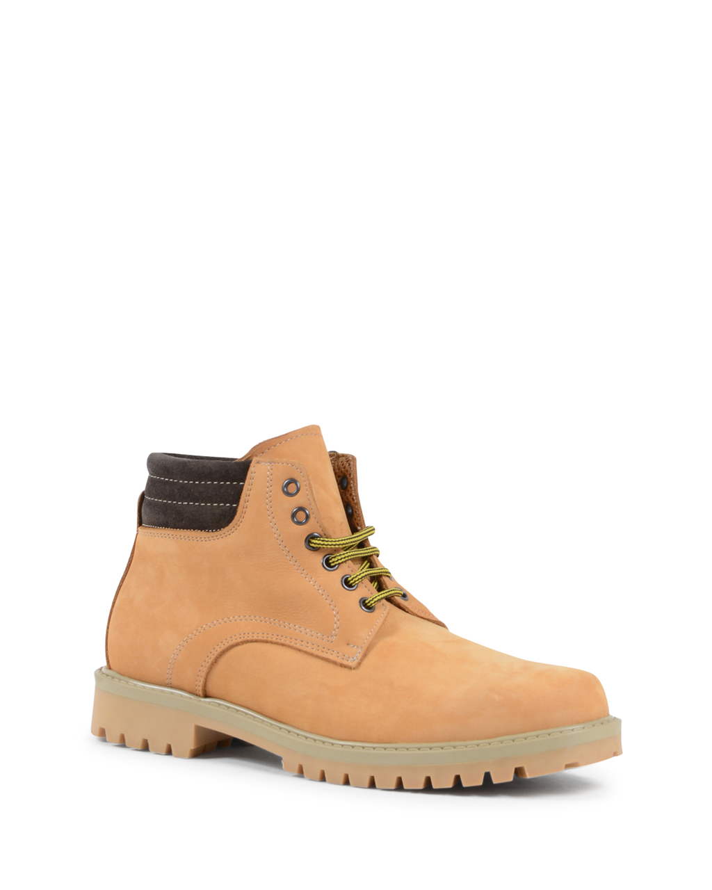 19V69 Italia - Botines para hombre, color amarillo 2648 NABUK SENAPE