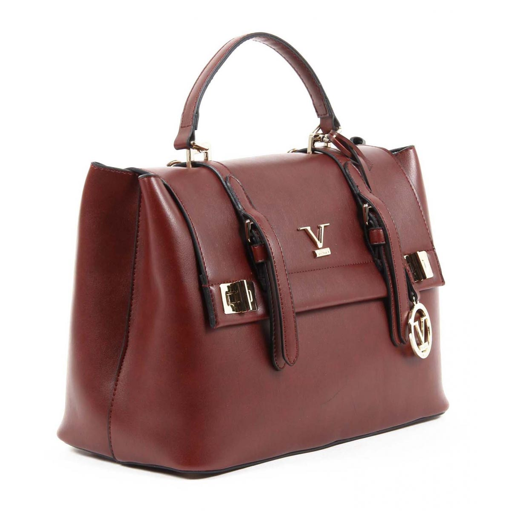 Bolso de mano para mujer V 1969 Italia VE017 ROJO CLARET