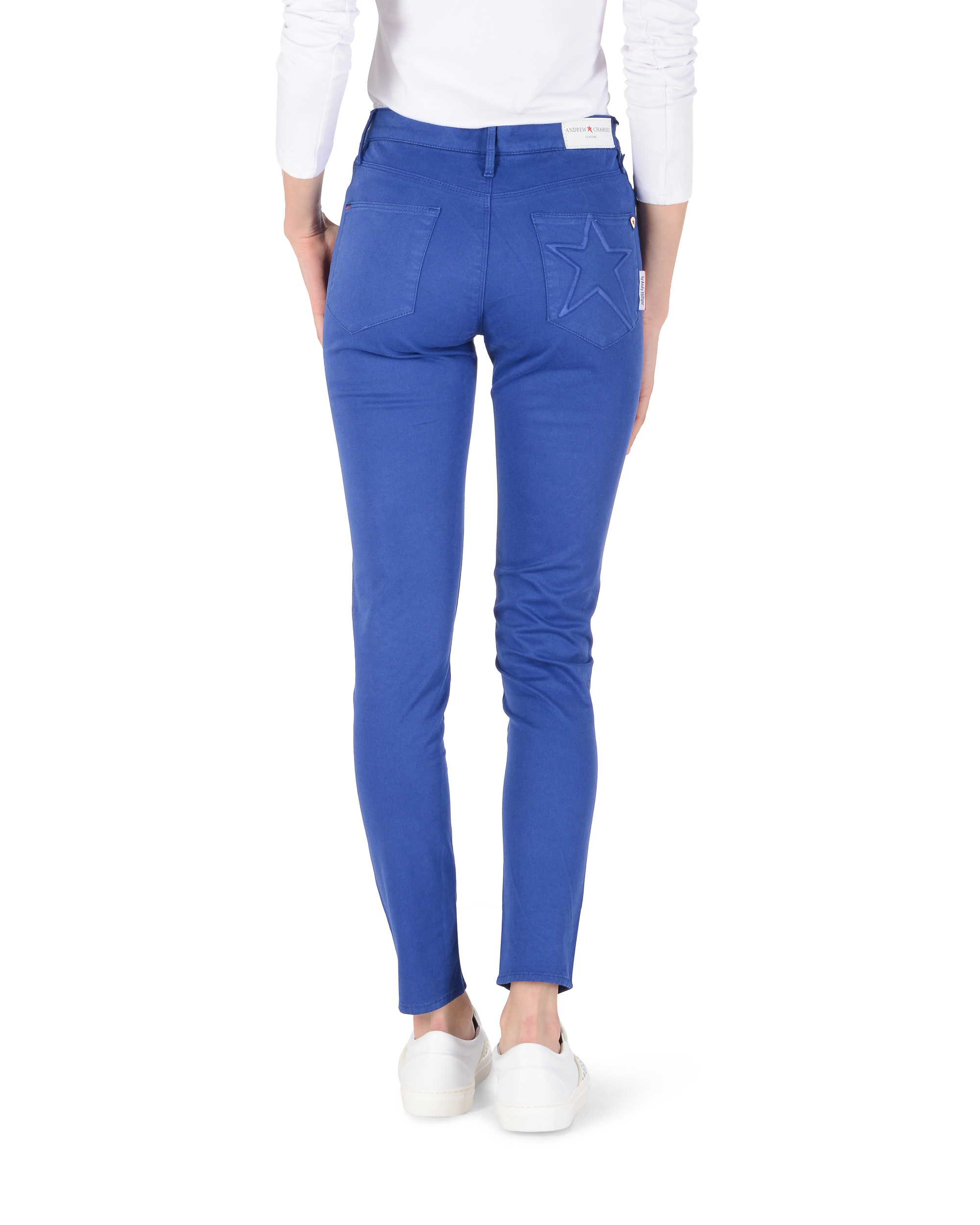 Andrew Charles Womens Trousers Slim Fit CLAIRE BLUE
