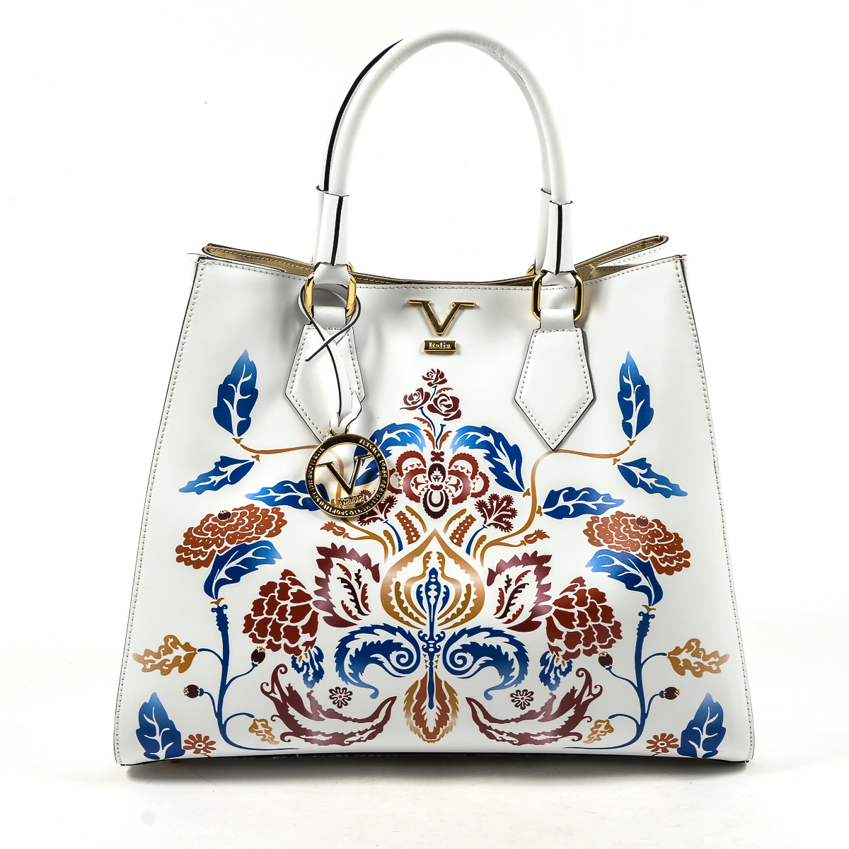 V 1969 Italia Womens Handbag White CRETA