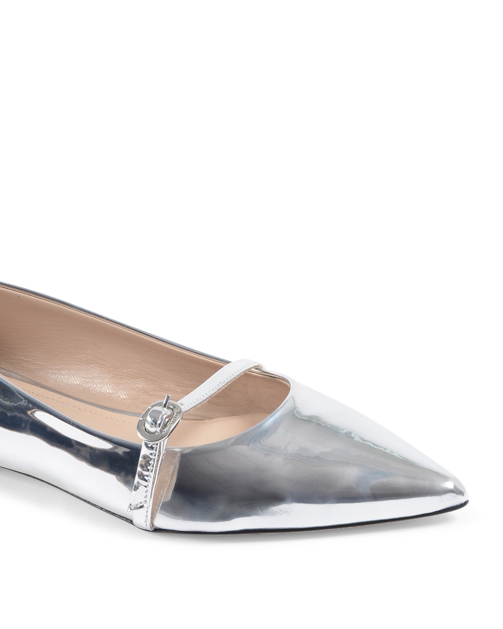 Mary Janes con espejo de roca - Plateadas