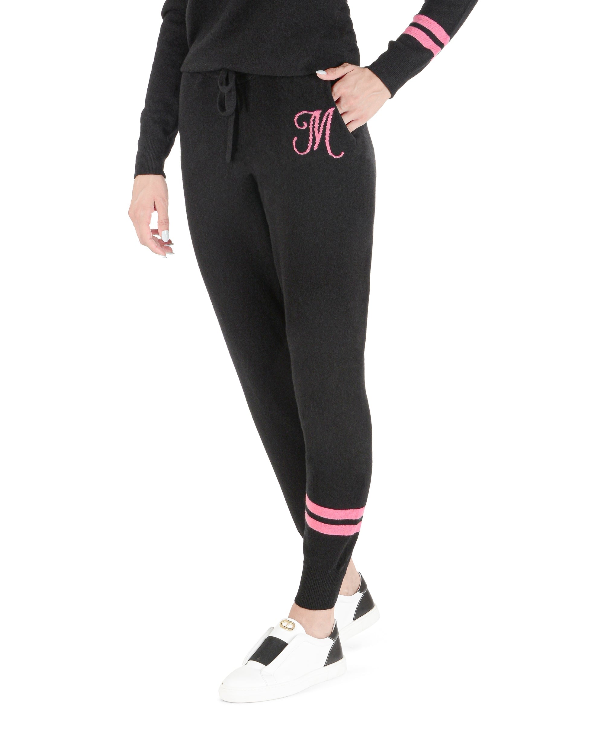 Pantalones deportivos de cachemira - Negro