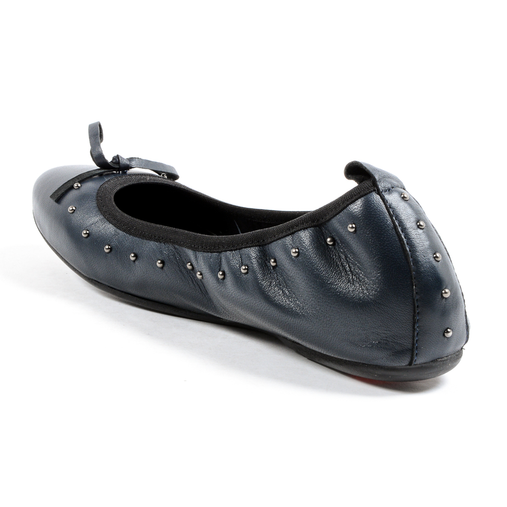Andrew Charles Womens Soft Ballerina Dark Blue ALICIA