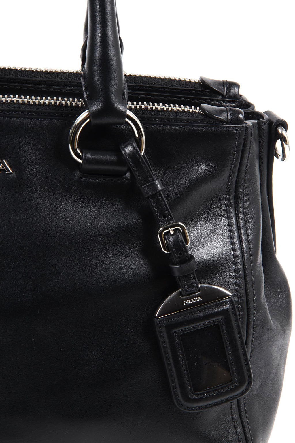 Bolso de compras Prada BN2866 Nero Soft Calf