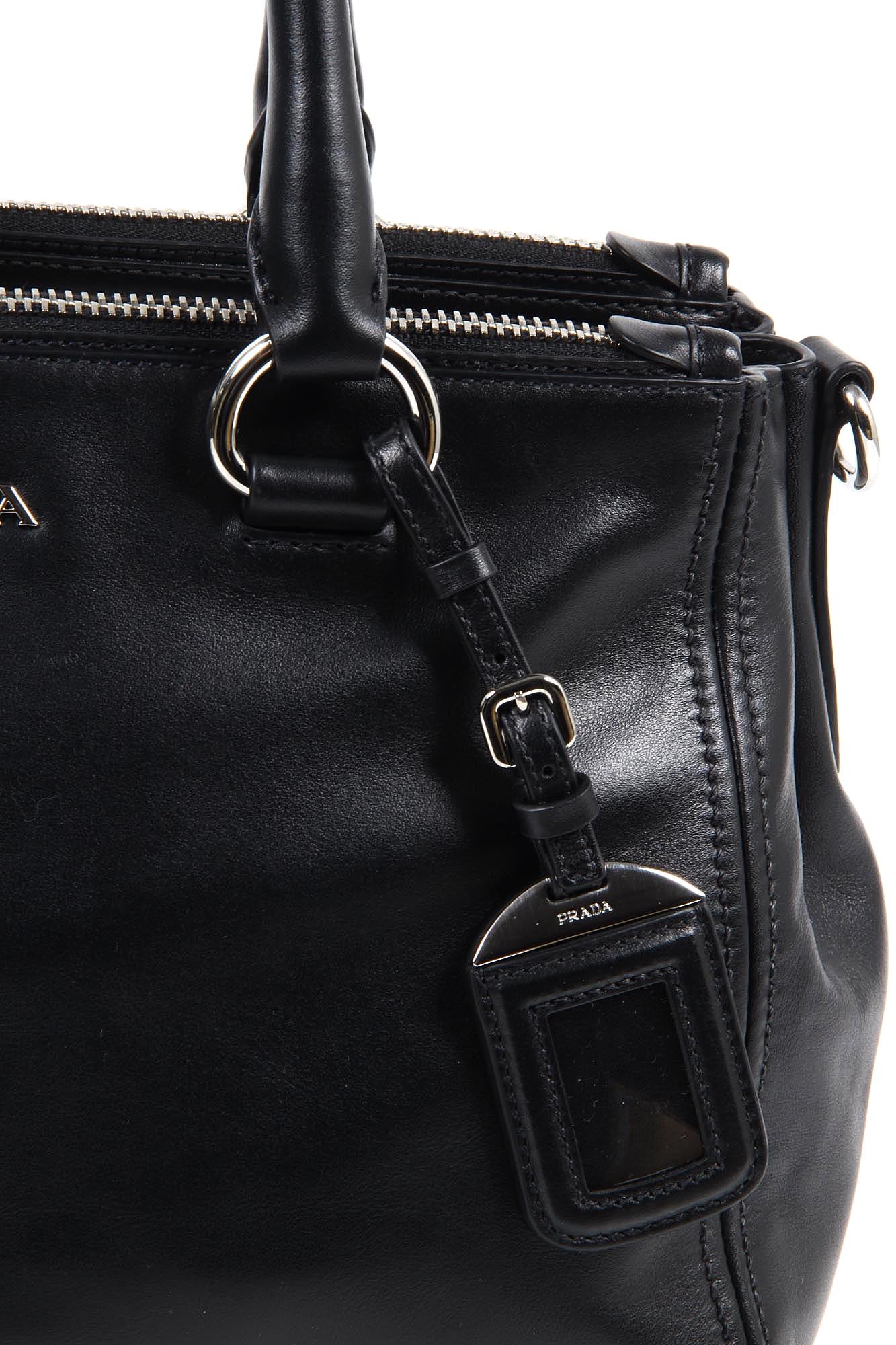 Bolso de compras Prada BN2866 Nero Soft Calf