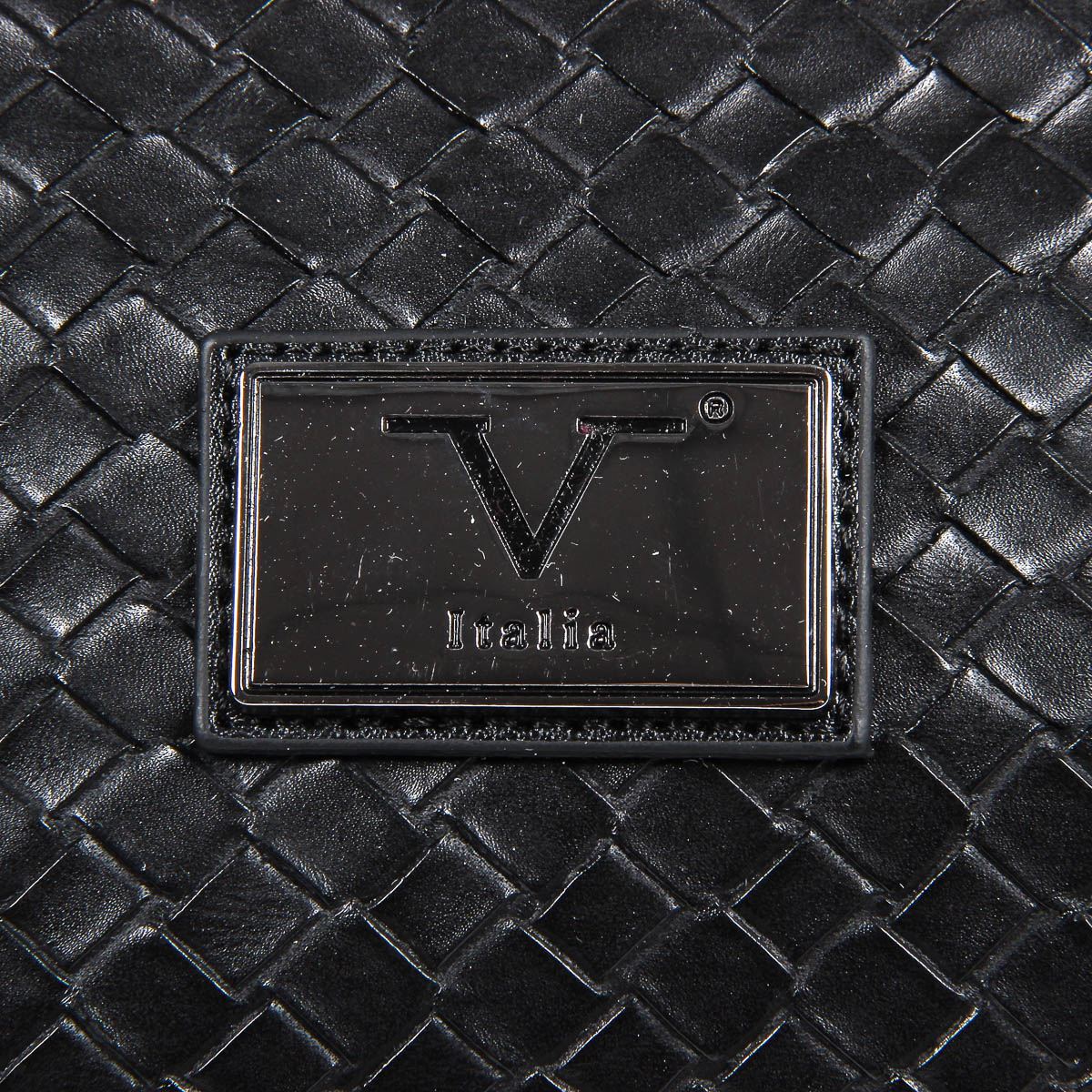 Bolso de mano para hombre V 1969 Italia negro WILLY