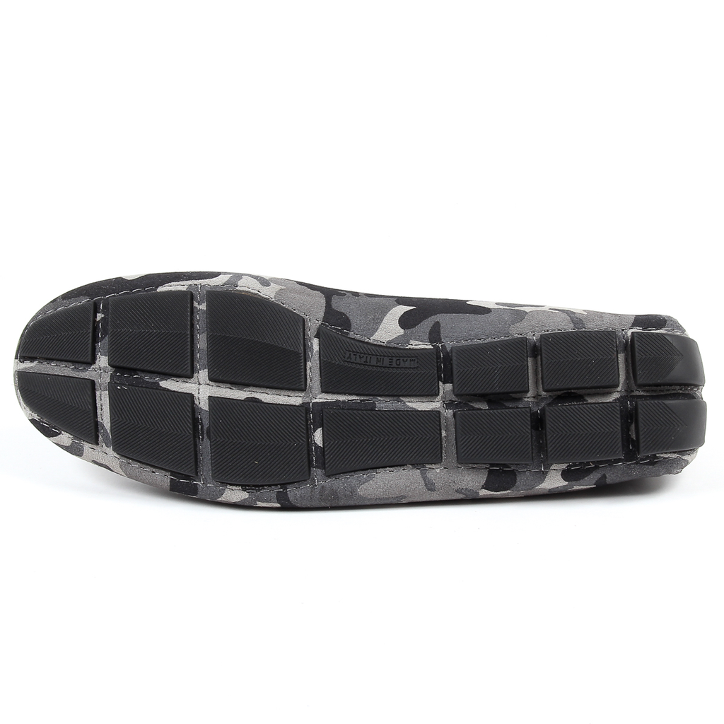 Mocasines V 1969 Italia para hombre, color gris, ADAM