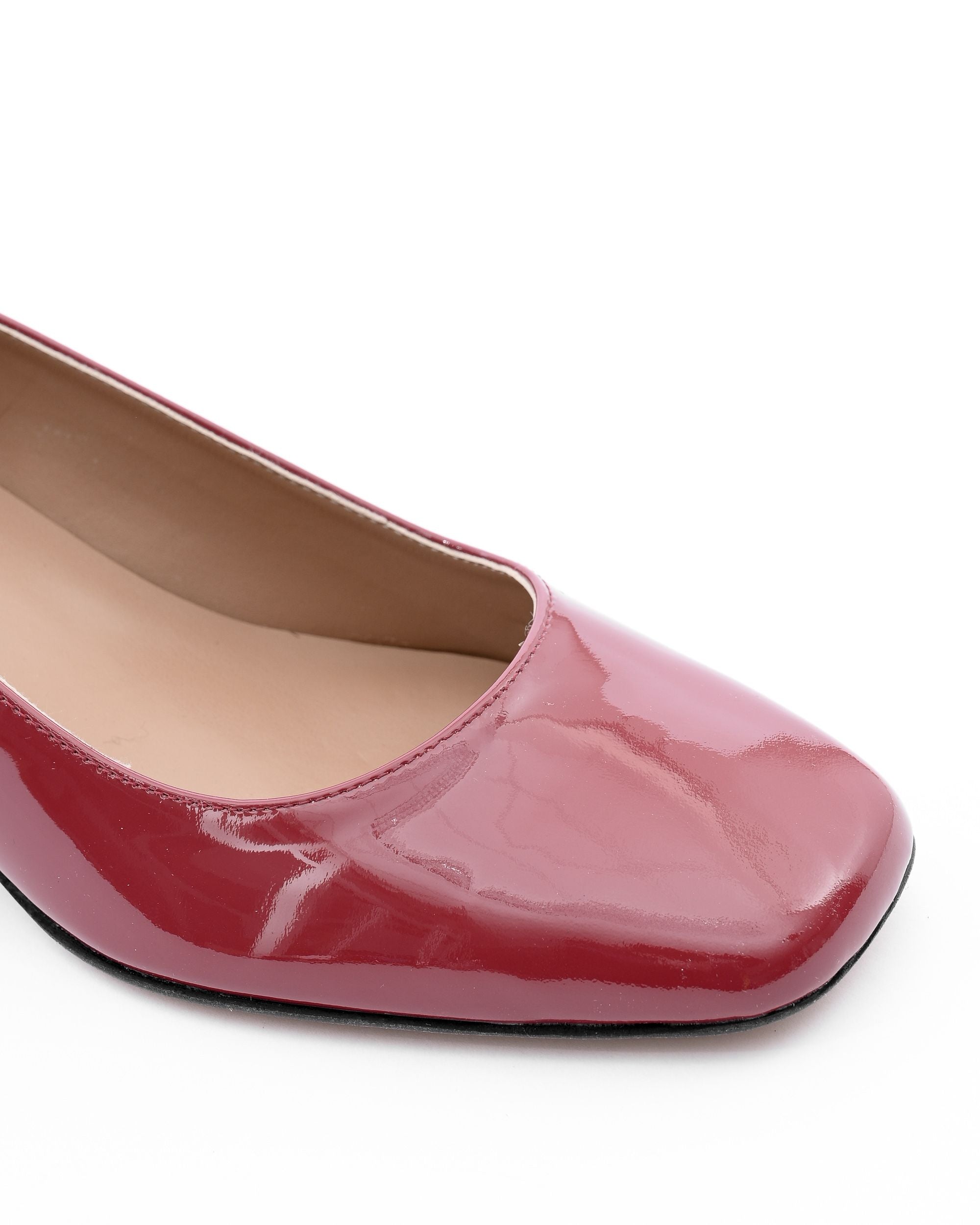 19V69 Italia Womens Heeled Ballerina SOFIA VERNICE FRAGOLA