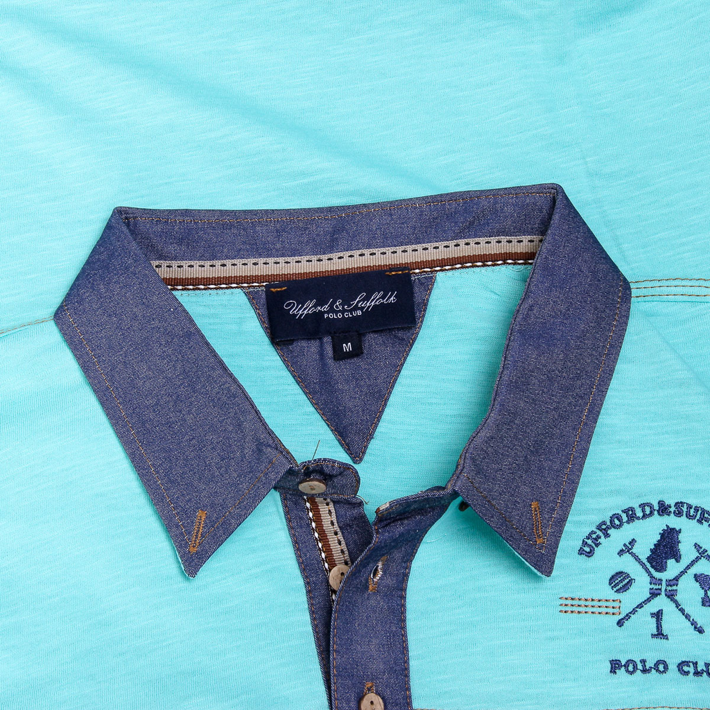 Polo Ufford & Suffolk Polo Club para hombre, manga corta, US007B MINT