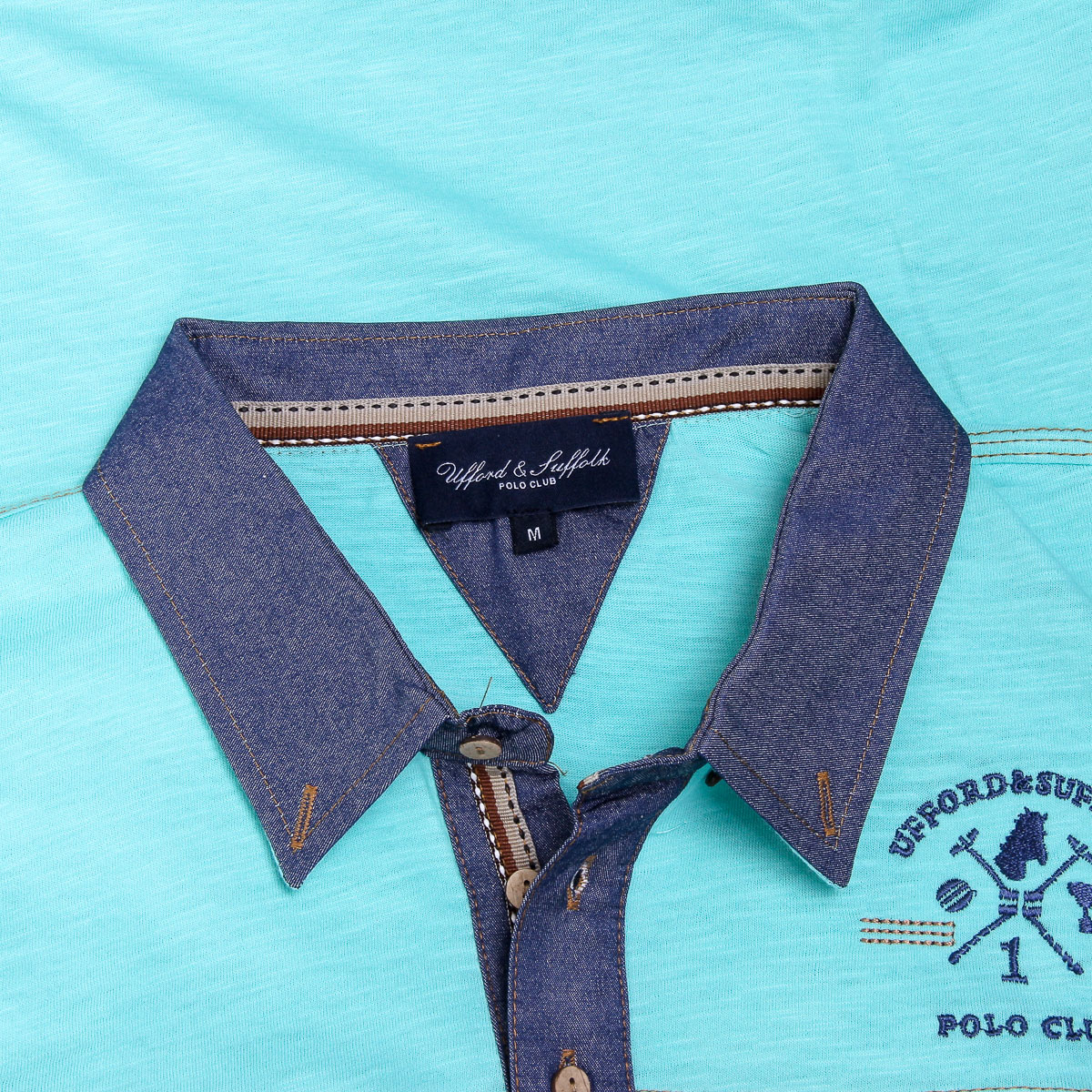 Polo Ufford & Suffolk Polo Club para hombre, manga corta, US007B MINT