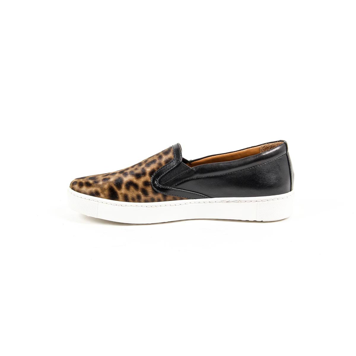 V 1969 Italia Zapatillas sin cordones para mujer 312090 PONY LEO/NAPPA NERO