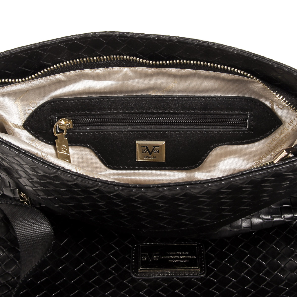 Bolso de hombro para hombre V 1969 Italia V1969017B NEGRO