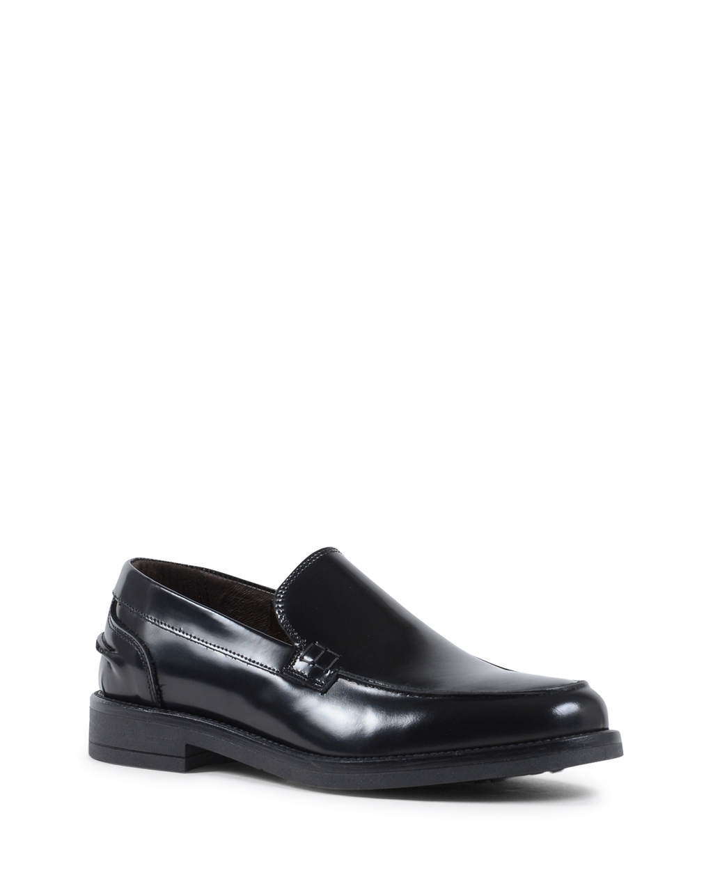 19V69 Italia Mocasín para hombre Negro 002 C ABRASIVATO NERO