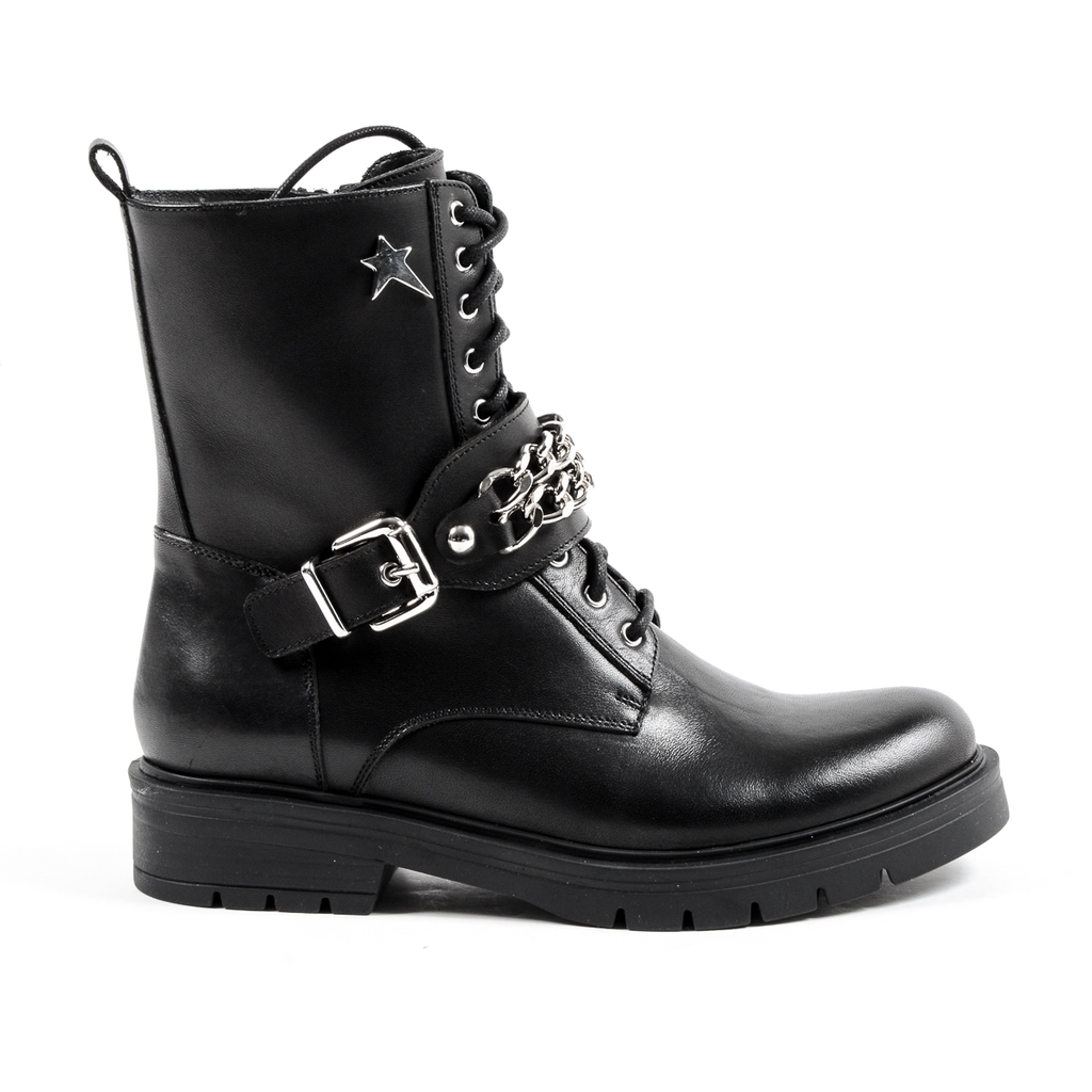 Andrew Charles Womens Short Boot Black AMY