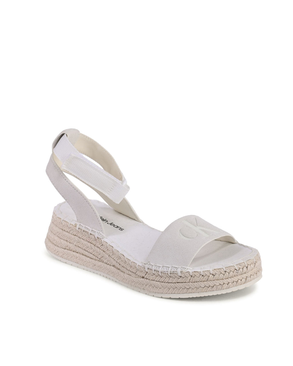 Calvin Klein - Sandalias de cuña para mujer, color beige, YW0YW009770F9