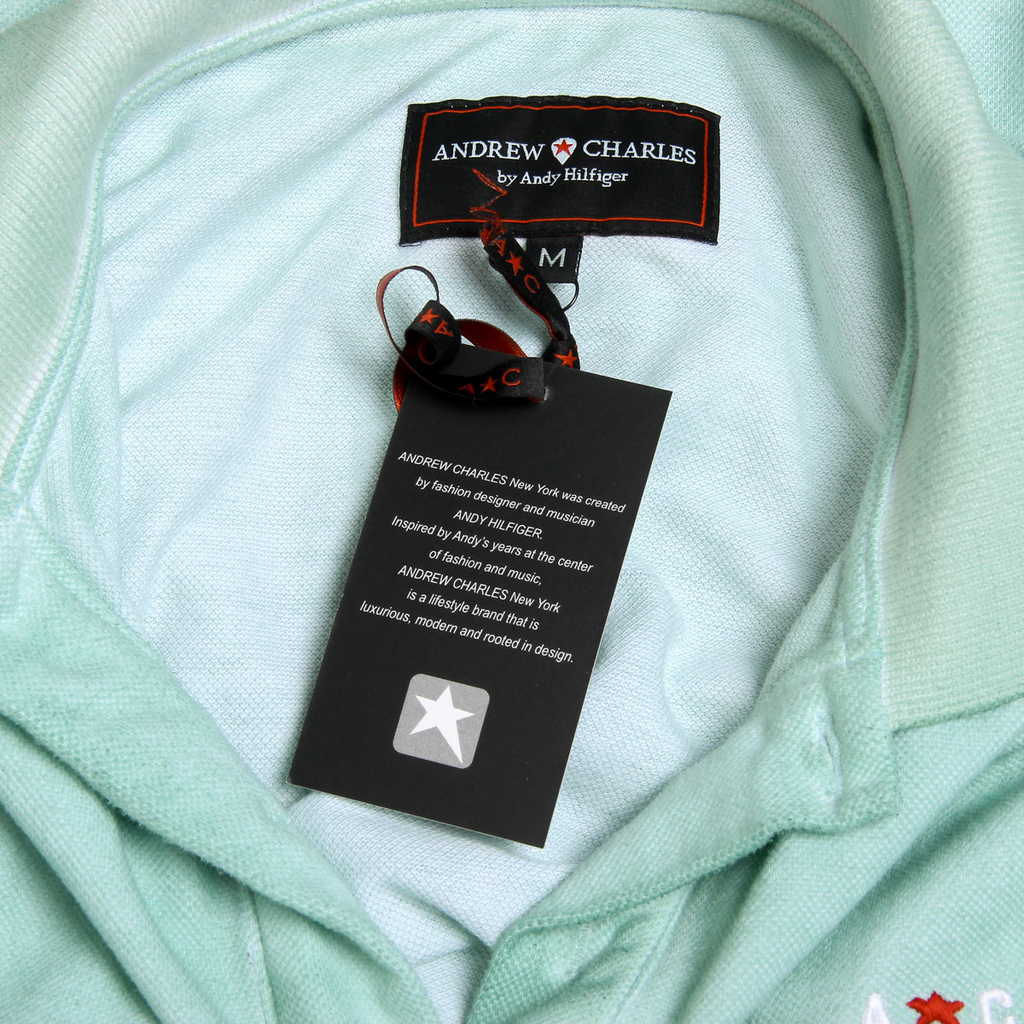 Polo Andrew Charles para hombre de manga corta verde SIMBA