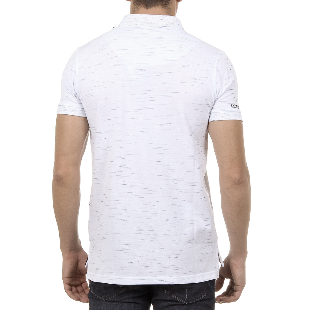 Andrew Charles Mens Polo Short Sleeves White RYAN
