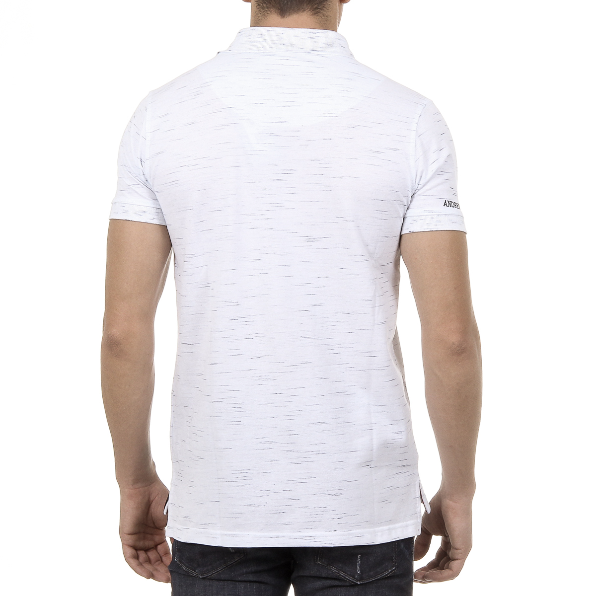 Andrew Charles Mens Polo Short Sleeves White RYAN