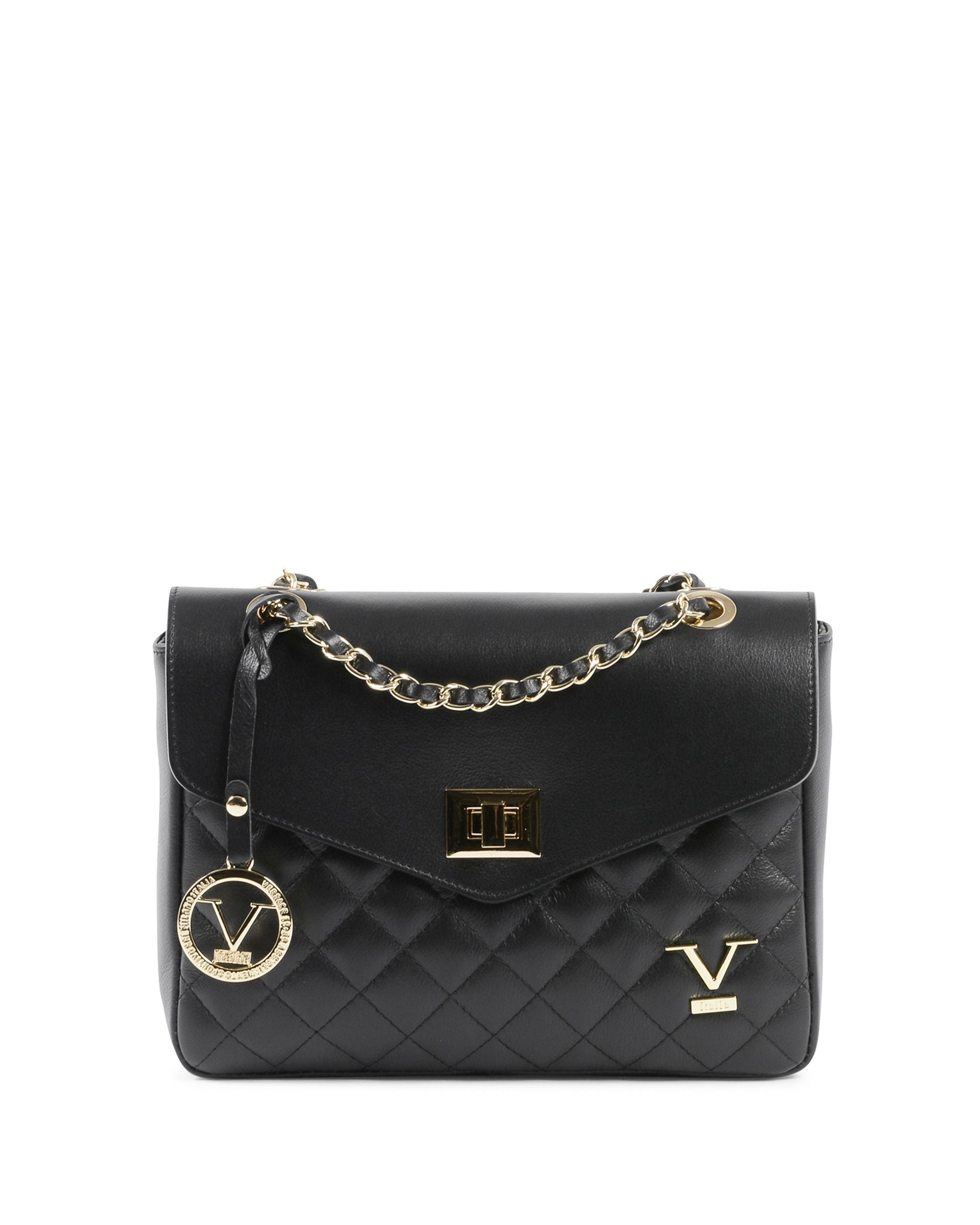 Bolso de mano para mujer V Italia negro V024-G SAUVAGE NERO