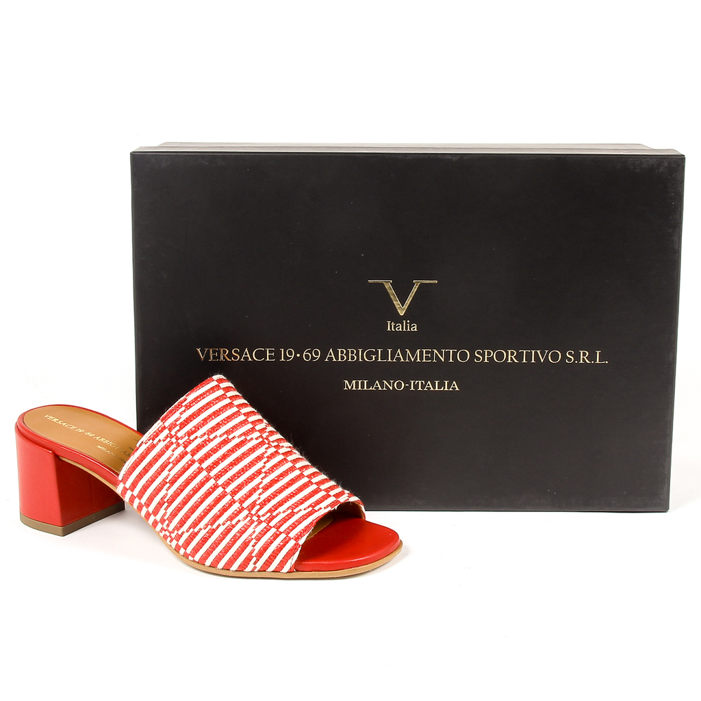 Sandalia V 1969 Italia para mujer roja FLORENCIA