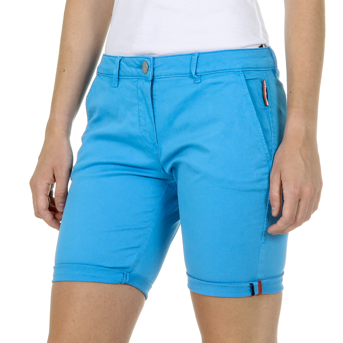 Pantalones cortos Andrew Charles para mujer azul claro SAFIA