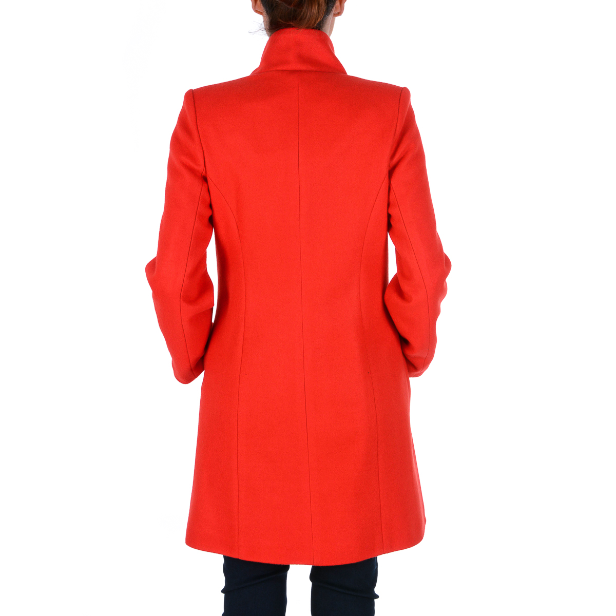 V 1969 Italia Abrigo de mujer Mangas largas Rojo CHEYENNE