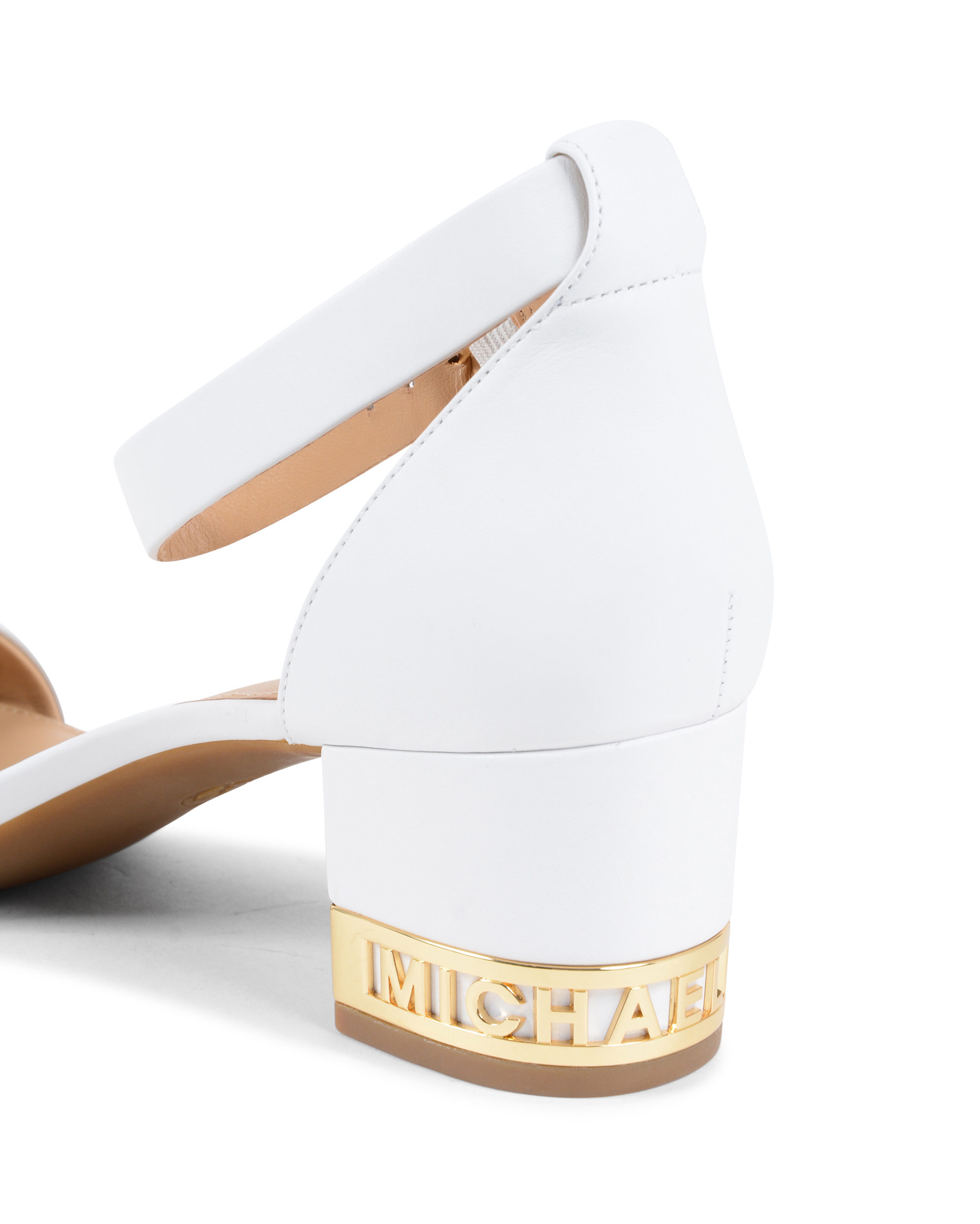 Sandalias con tira al tobillo para mujer de Michael Kors, color blanco, PORTIA