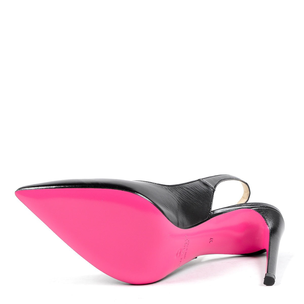Zapatos de salón negros con tira trasera Slinky