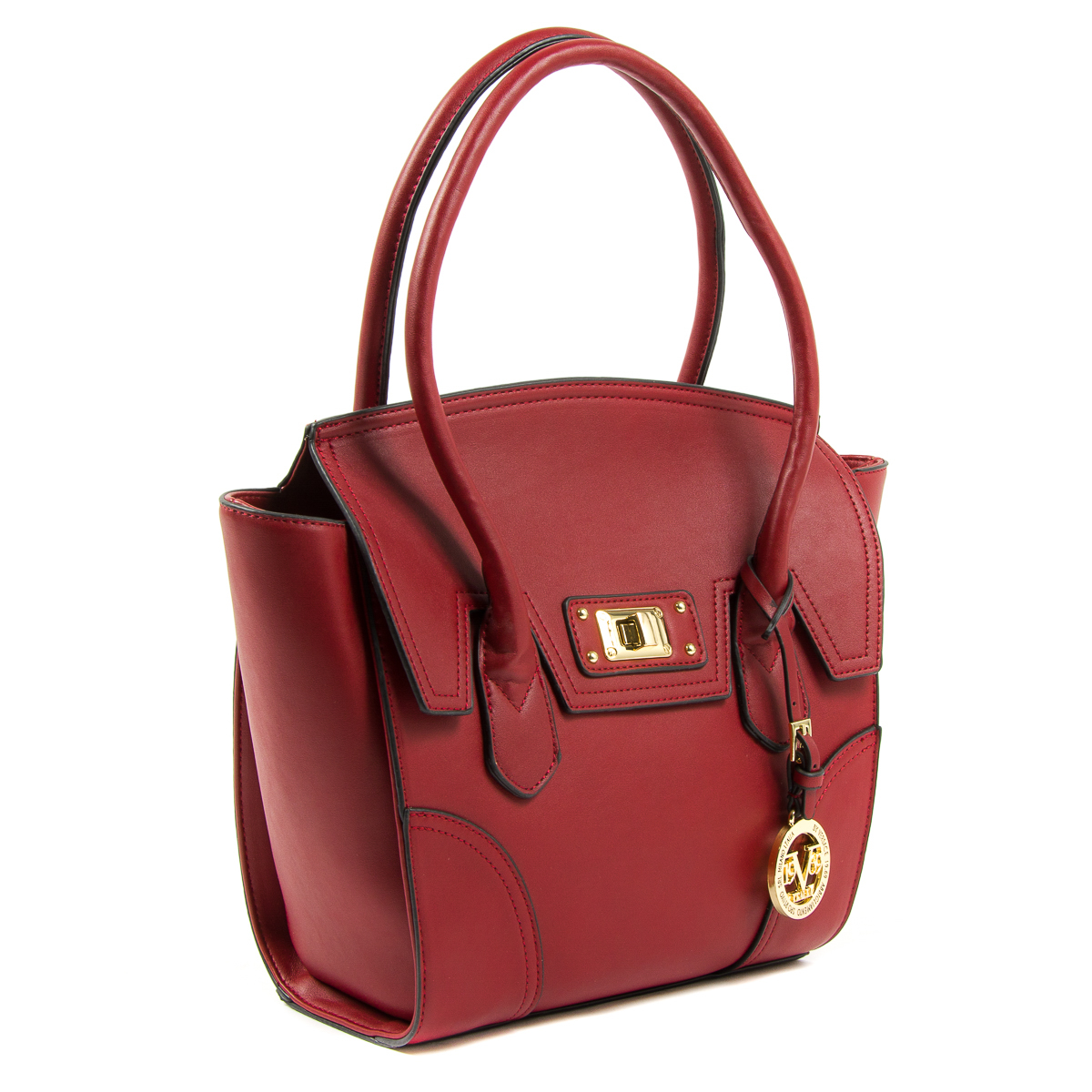 V 1969 Italia Bolso de mano para mujer Burdeos SALLY