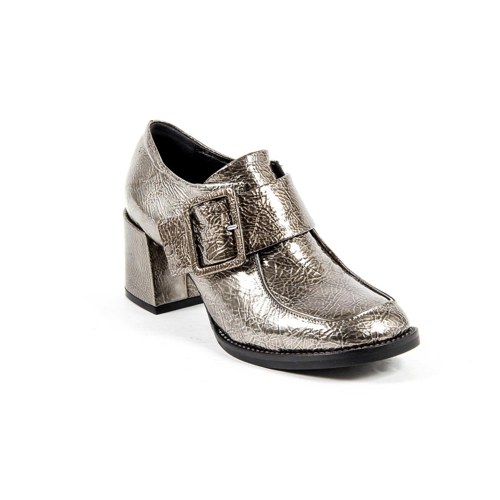 Mocasín de tacón para mujer V 1969 Italia B2450 CRASH CANNA FUCILE