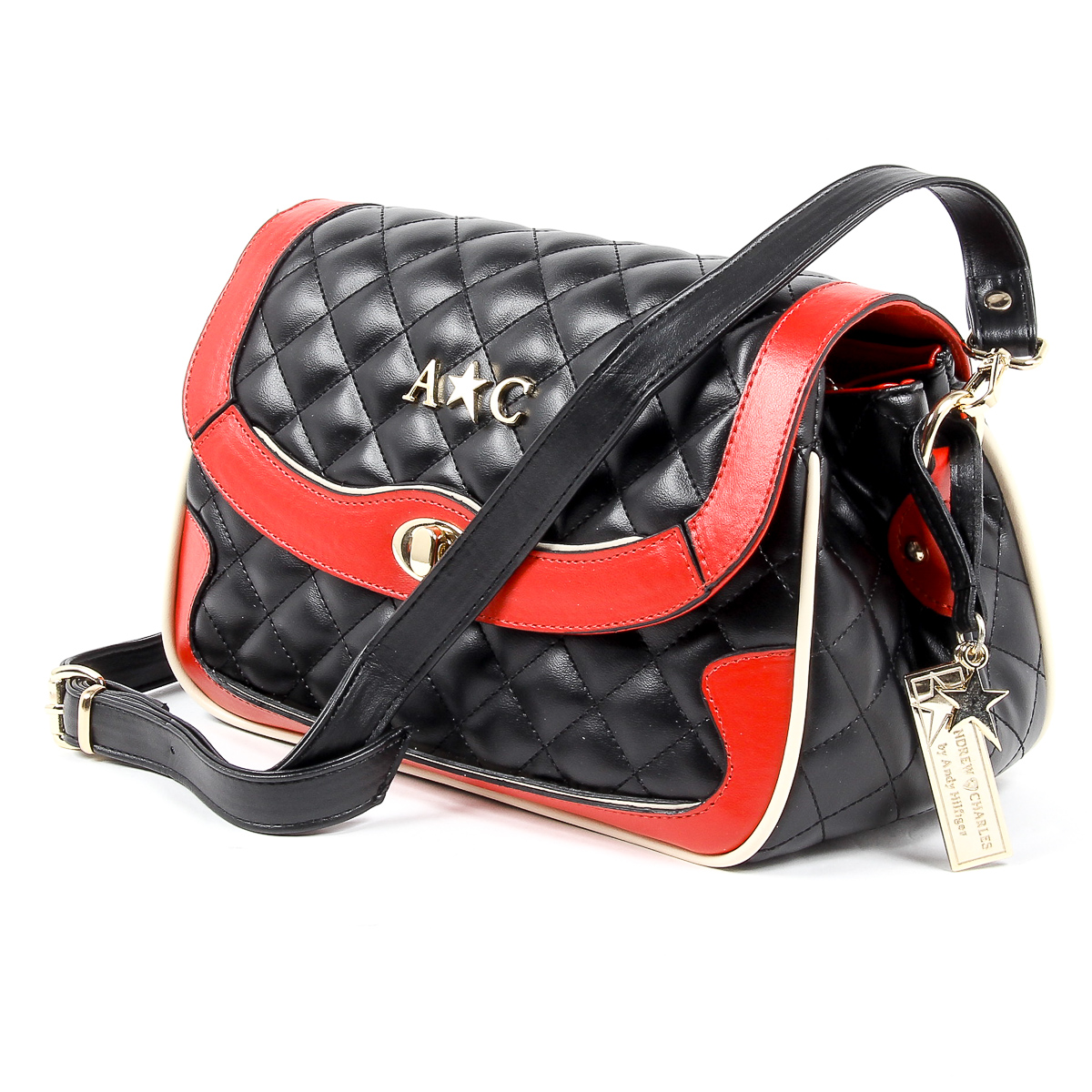 Bolso de mano para mujer Andrew Charles negro DOMINIQUE